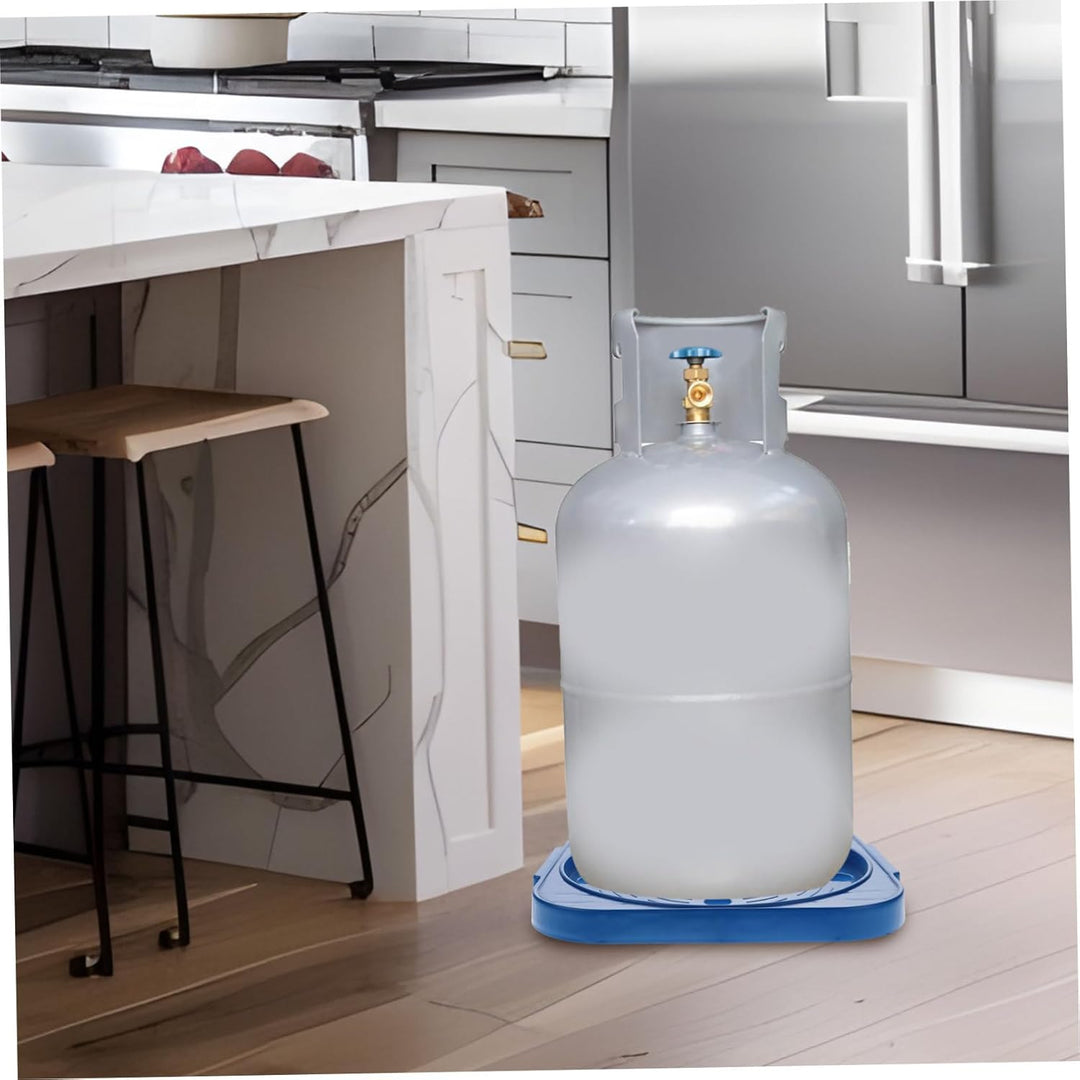 Zerodeko Mobiler Gasflaschenständer Mit Rollen Verdickte Bodenwanne Für 11Kg Propangas Flaschen Robu