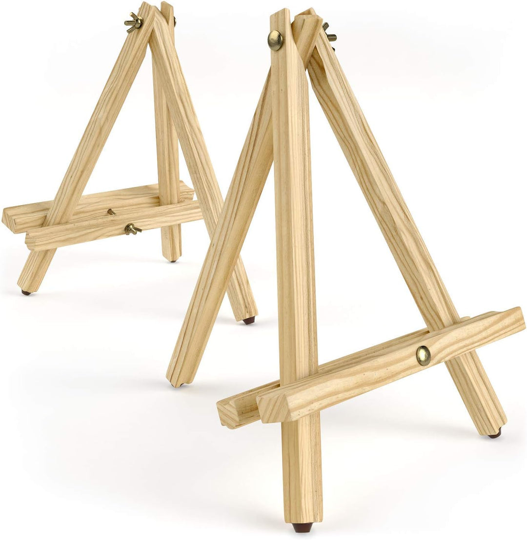 ARTEZA Tischstaffelei, 30.5cm (12 Zoll), Holzstaffelei im 6er-Pack, Kiefernholz-Finish mit rutschfes