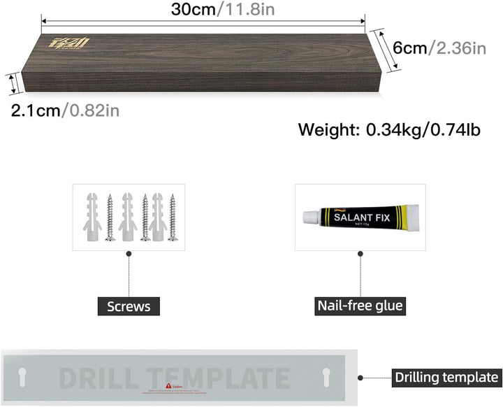 FINDKING 30cm Eschenholz Hölzern Magnetische Messer Streifen Küche Messer Reste Halter Ständer für d