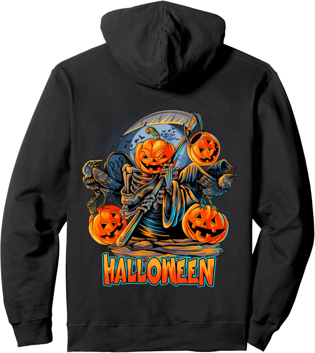 Engel des Todes Halloween Kürbis Kostüm für Erwachsene & Pullover Hoodie
