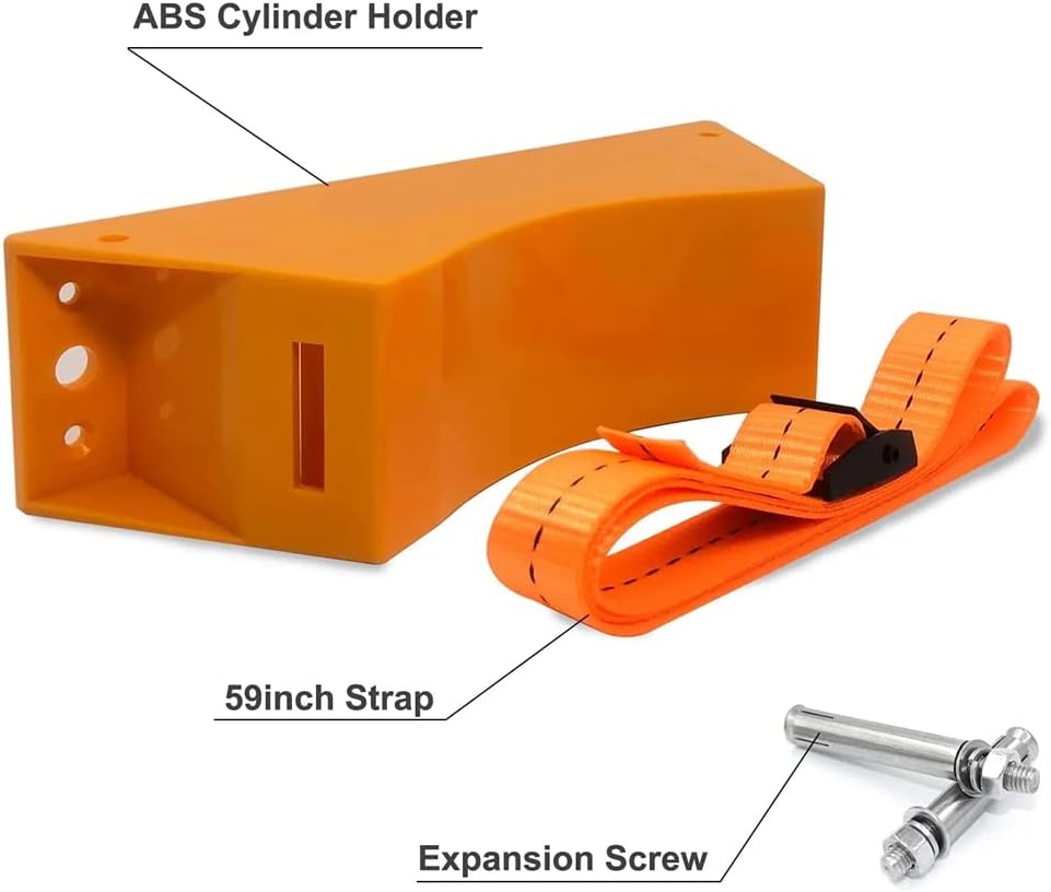 YEHEI 2 Stück Propan-Behälter, Zylinder, Wandhalterung, Halterung für, Gaszylinder, ABS, langlebig,