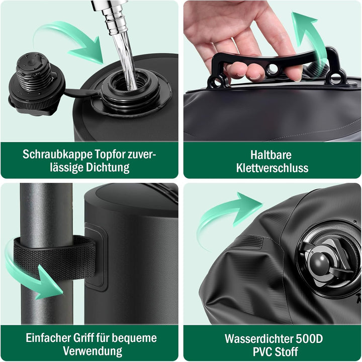 MRWiZMS Pavillon 4er Set Standfuss Sandsäcke Pavillonstandfüsse, mit Wasser befüllbar,Gewichte für P