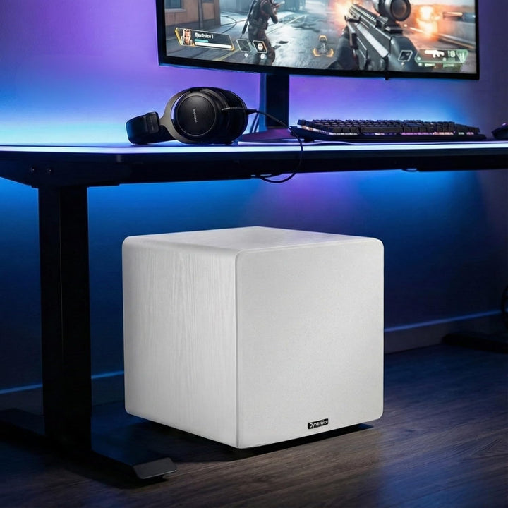 DYNAVOICE - Aktiver Subwoofer 8".Ref: Challenger Sub-8, Weiss