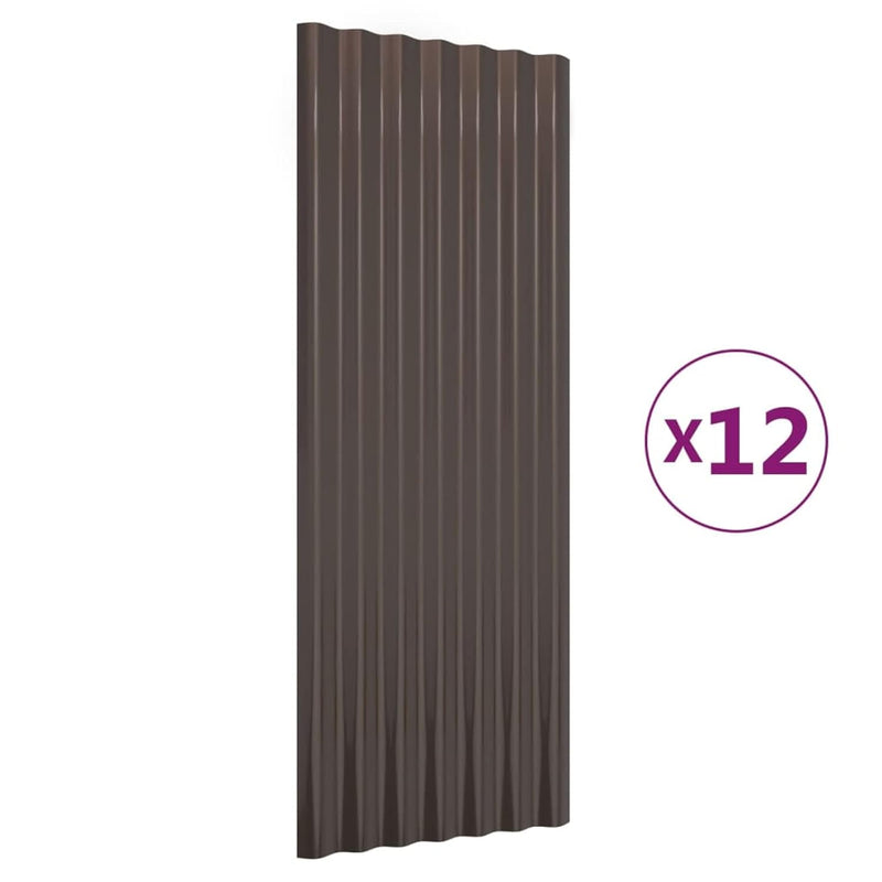 Yolola Trapezblech 12 x Dachbleche Trapezblech Trapezbleche Profilblech Wellblechdach 100 x 36 cm Tr