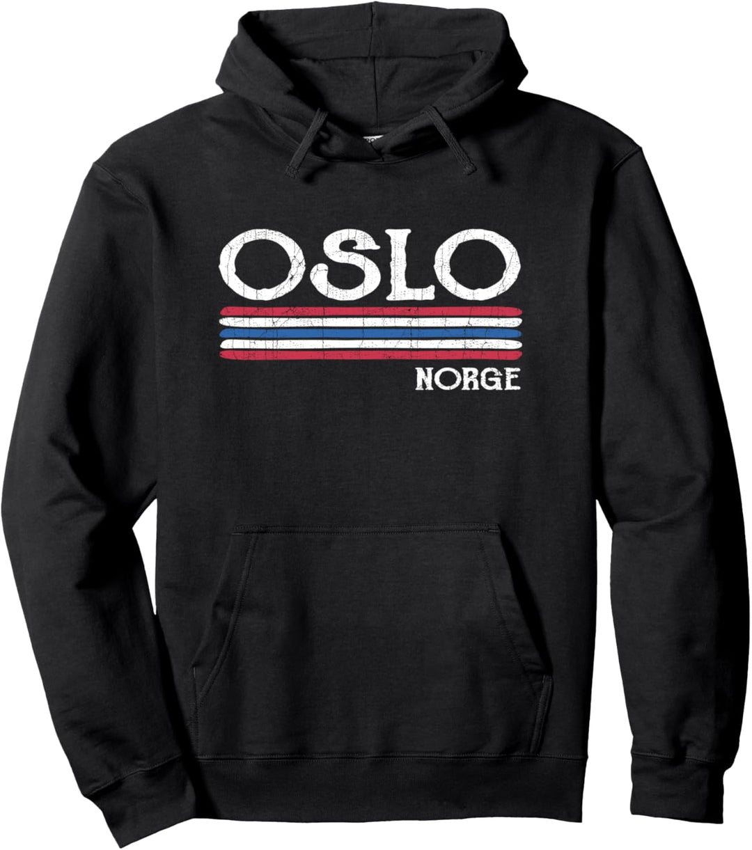Vintage Oslo Norwegisch Norwegen Pullover Hoodie