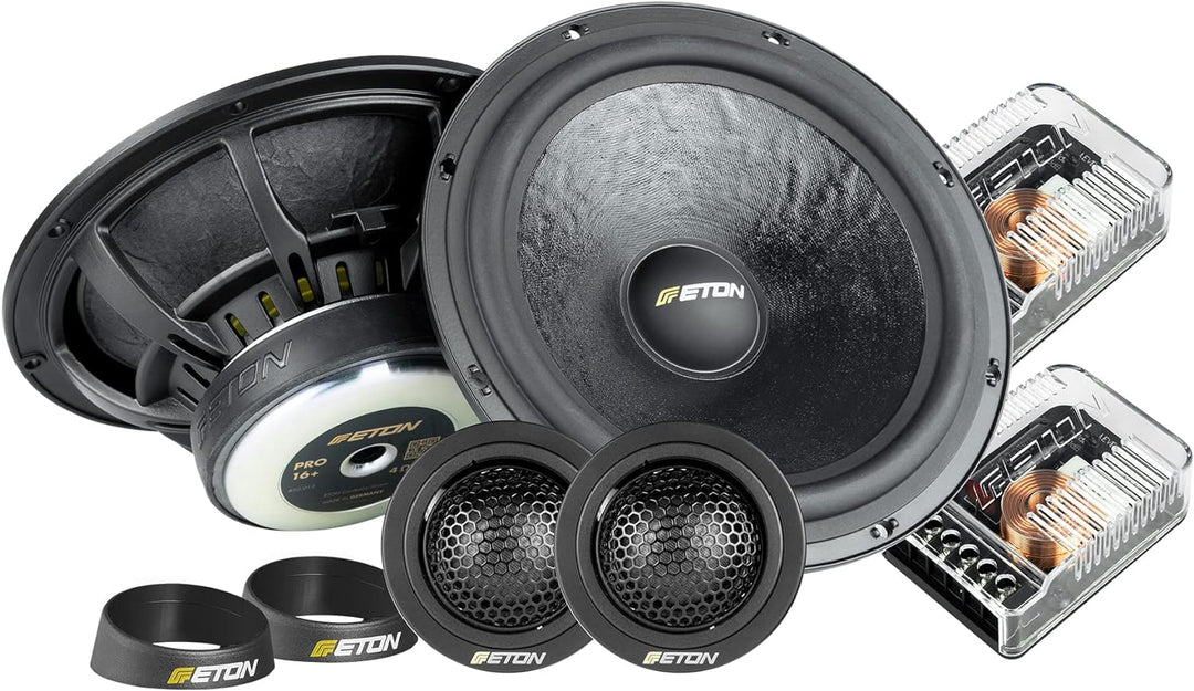 ETON PRO 16+ – High End 16,5 cm / 6,5 Zoll 2-Wege Komponenten System, Auto Lautsprecher Made in Germ