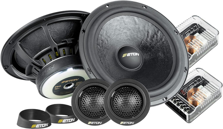 ETON PRO 16+ – High End 16,5 cm / 6,5 Zoll 2-Wege Komponenten System, Auto Lautsprecher Made in Germ