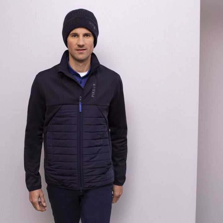 PIKEUR Herren Hybrid-Jacke Arvid mit Stehkragen Sportswear Herbst/Winter 2021 M Navy, M Navy