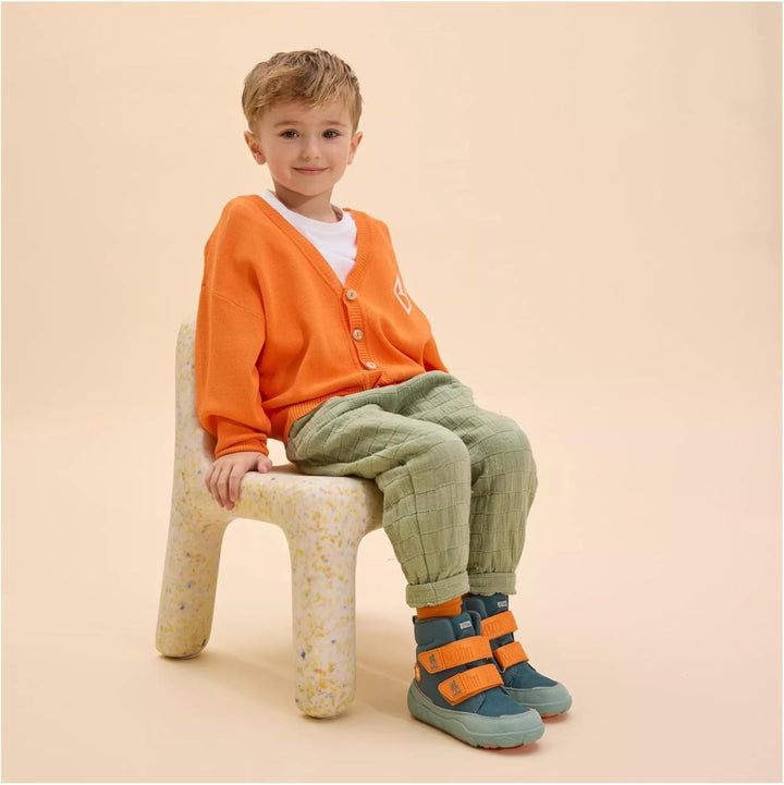 Affenzahn Winterstiefel Vegan Comfy warm gefüttert, wasserdicht mit Kletterverschlüssen, Grösse 21-3