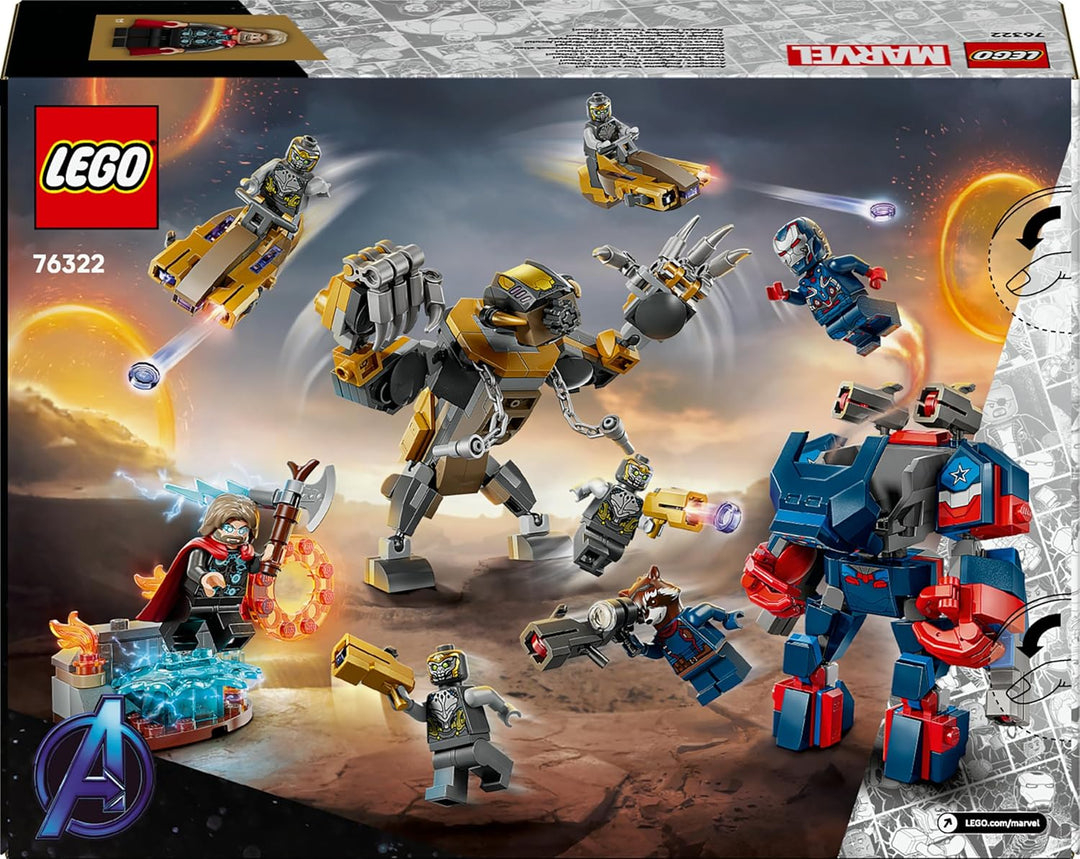 LEGO ǀ Marvel Avengers: Endgame Thor vs. Chitauri Bauset - Superhelden Action mit dem Iron Patriot M