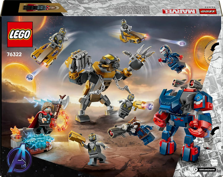 LEGO ǀ Marvel Avengers: Endgame Thor vs. Chitauri Bauset - Superhelden Action mit dem Iron Patriot M