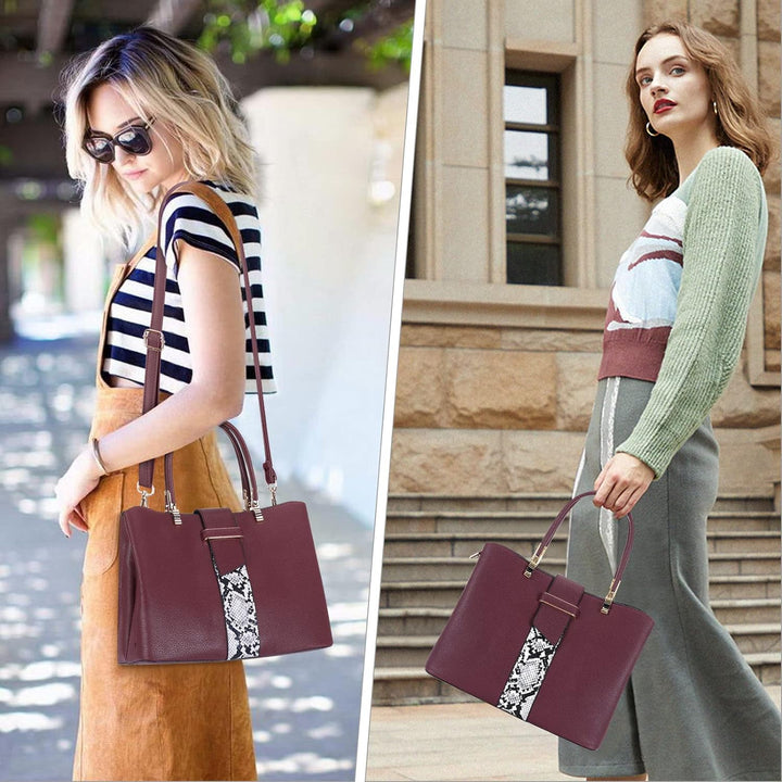 HAWEE Elegante Damen Handtasche Mittelgrosse Crossbody Henkeltasche PU Leder Shopper Umhängetasche F