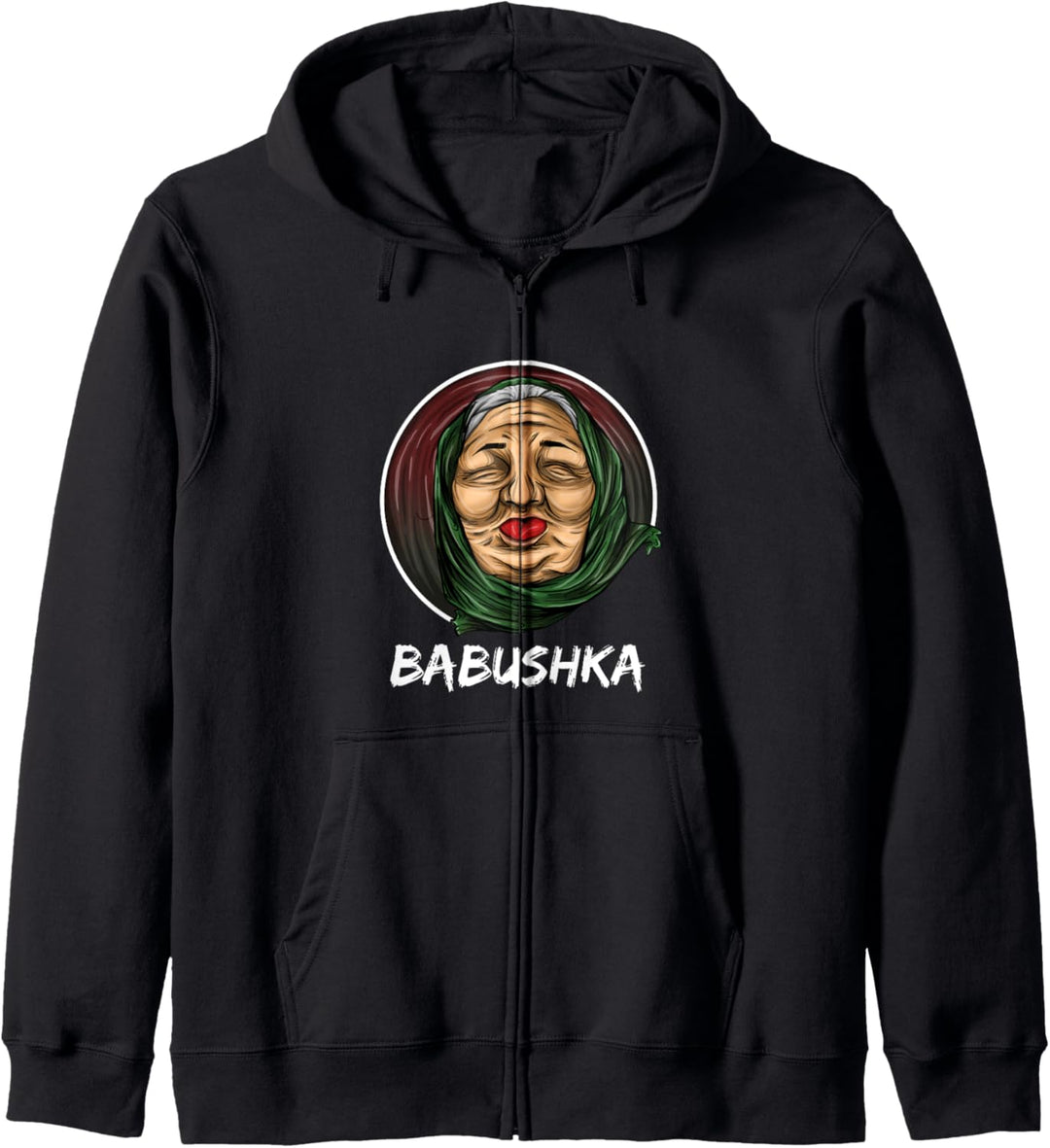 Babushka Russisch Oma Grossmutter Russland Kapuzenjacke