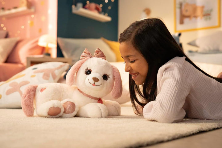 Gipsy Toys – INTERAKTIVES PLÜSCHTIER Puppy Bella – 30 cm – ROSA UND Weiss – VERKAUFT IN Einer GESCHE