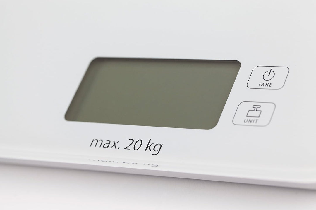 CASO LX 20 - Design Küchenwaage, Testsieger Haus & Garten Wiegeskala bis maximal 20 kg, wertige Glas