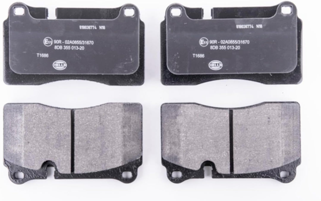 HELLA PAGID 8DB 355 013-201 Bremsbelagsatz - T1686 - Dicke/Stärke: 17.3mm - Bremssystem: Brembo - fü