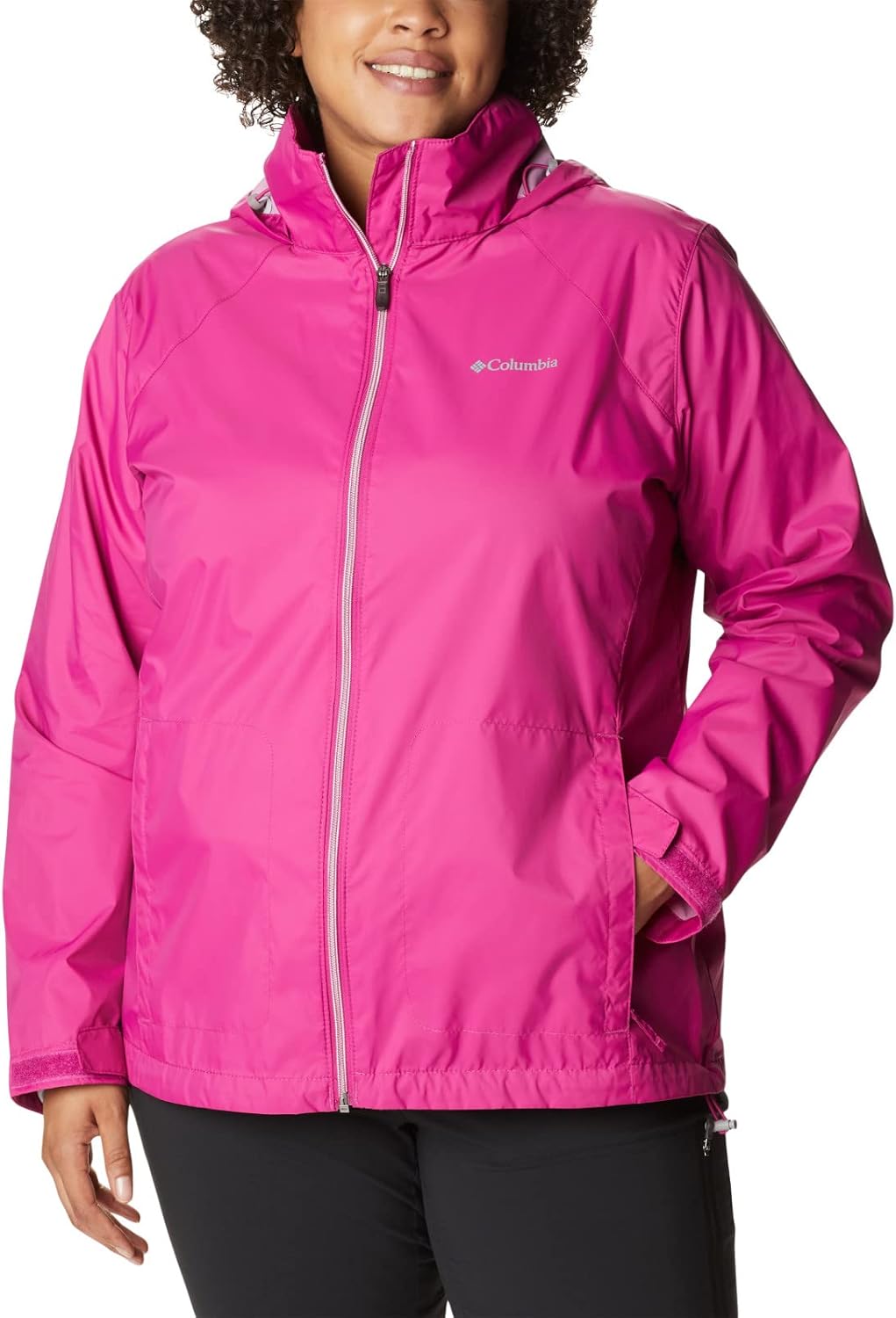 Columbia Damen Waterproof and Breathable Regenjacke S Fuchsia, S Fuchsia