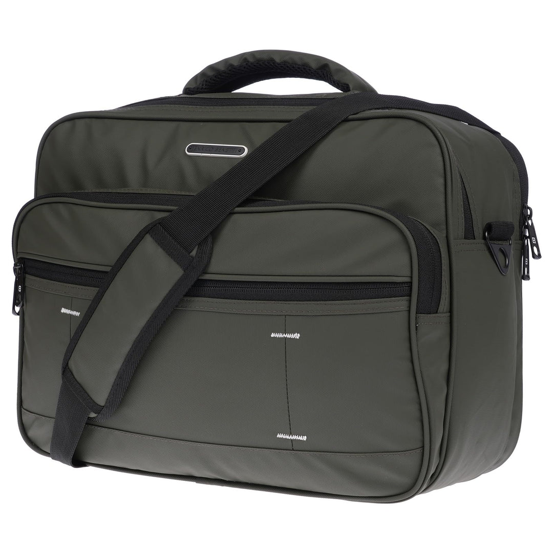 Christian Wippermann XXL Herren Umhängetasche Flugbegleiter Tasche Messenger Arbeitstasche 17 Zoll L