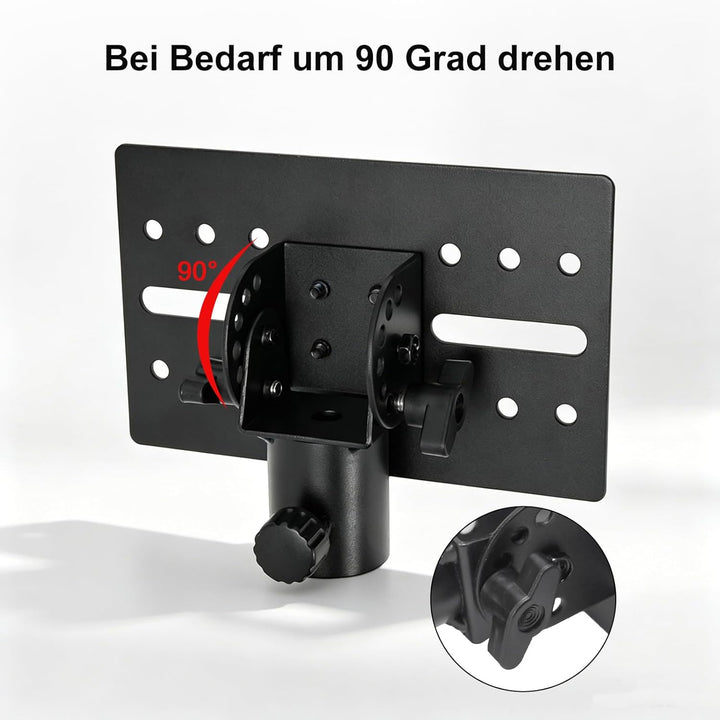 Lautsprecherständer-Adapter, Drehbare 35MM Metallhalterung Stativ, für DJ für PA Lautsprecher Stände