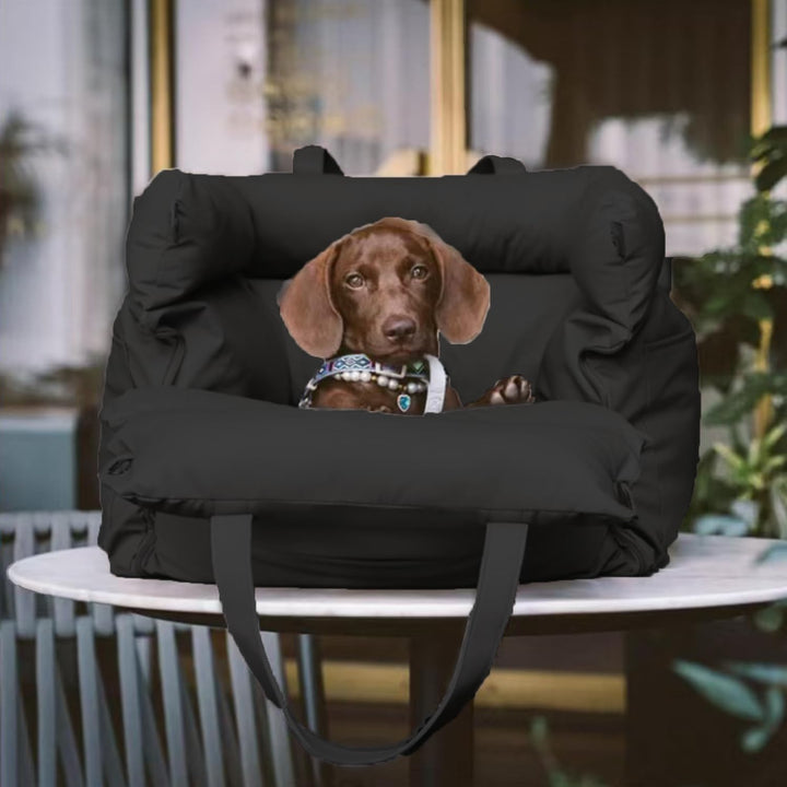 Hundeautositz für Kleine Hunde, Hunde Autositz Sitzerhöhung für 10kg kleine Memory-Schaum-Hundebett