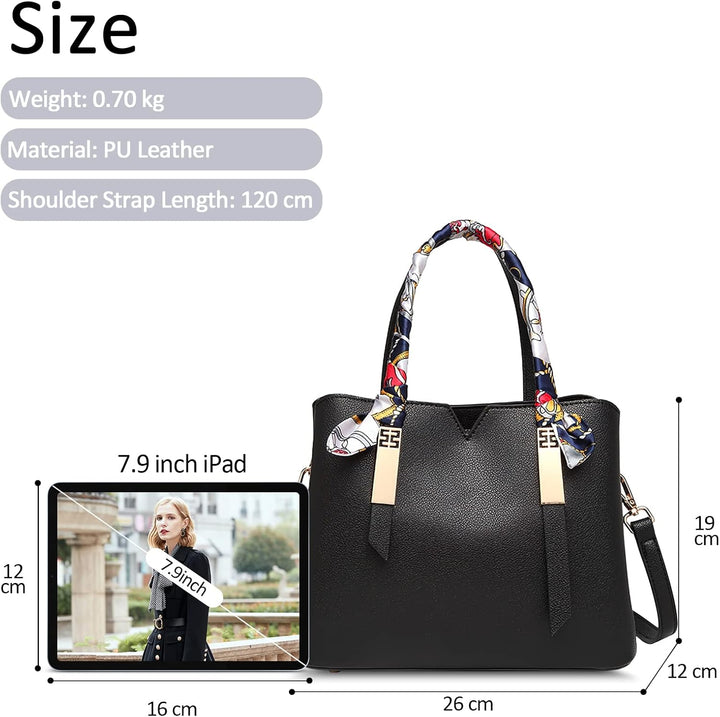 DORRISO Elegante Damen Handtasche Mode Schultertasche Reise Leicht Umhängetasche Casual Damen Handta