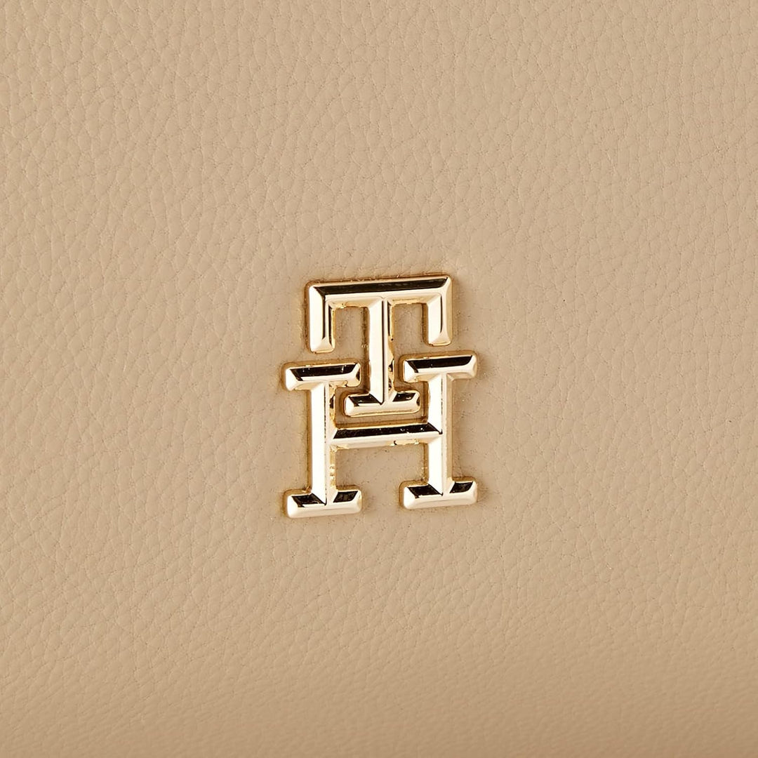 Tommy Hilfiger Damen Th Casual Hobo Tragetasche Beige, Beige