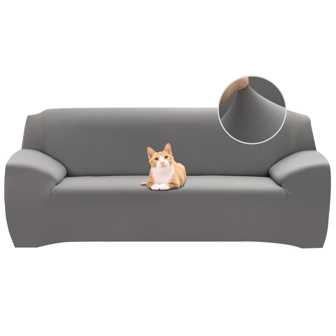 Jaotto Sofabezug 3 Sitzer Elastischer Stretch Spandex Sofa Überwürfe Sofahusse Antirutsch Waschbar S
