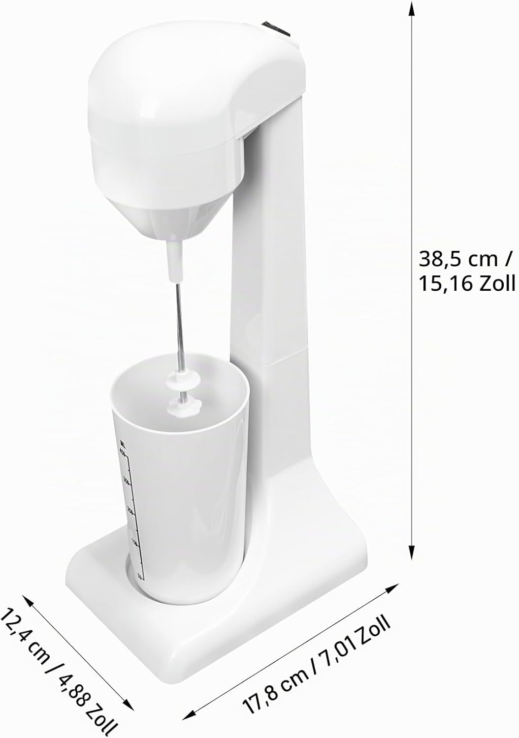 Standmixer, mit Zwei Gänge, 500ml Mixbehälter, Mini Smoothie Maker, Blender elektrisch, Küchenmixer,