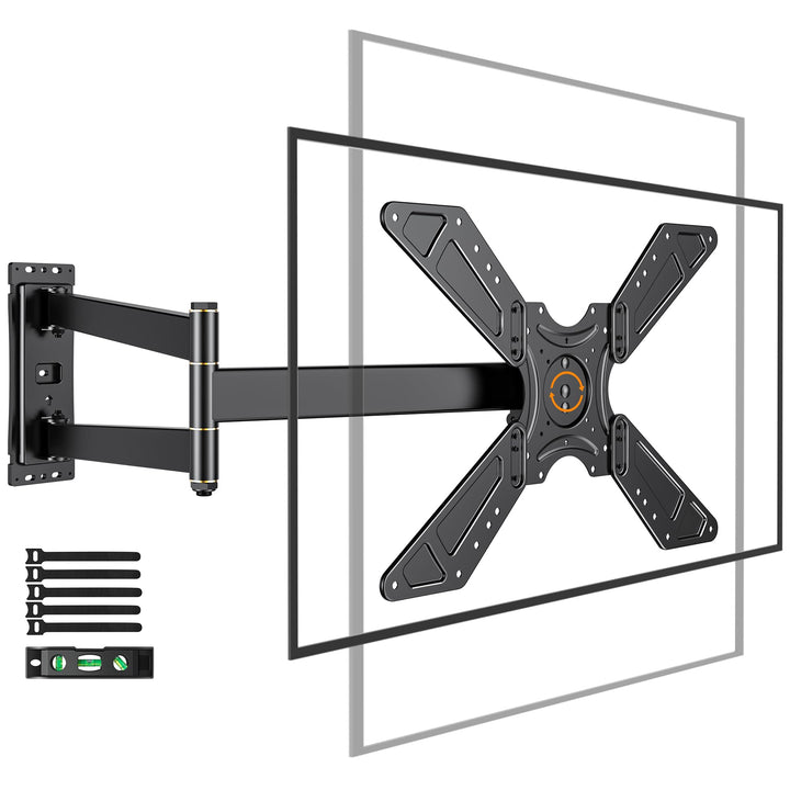 TV Wandhalterung Schwenkbar für 32-75 Zoll Fernseher, 180° Drehung von Querformat zu Hochformat Ecke