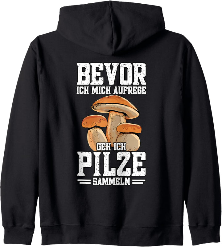Pilz Sucher Pilzsammler Kapuzenjacke
