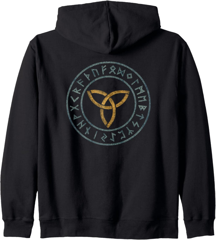 Triquetra Keltisch Nordisch Wikinger Mythologie Symbol Runen Kapuzenjacke