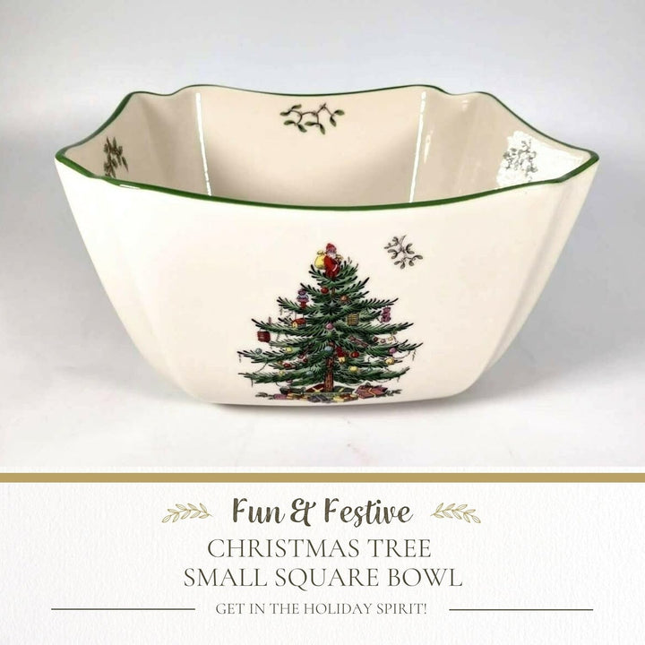 Spode Christmas Tree Square Bowl, Small by Spode