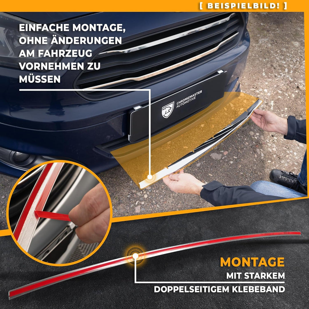 CHROMEMASTER | Kompatibel mit Renault Master 2011+ | Chromleisten Stossstange Vorne, untere Zierblen
