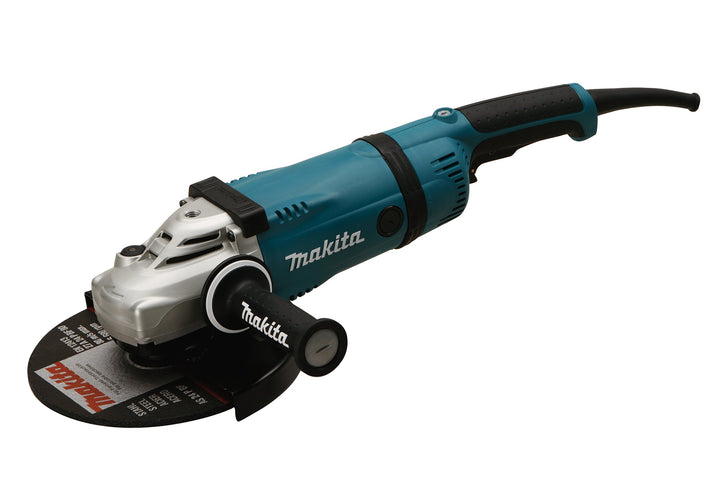 Makita GA9040RF01 Winkelschleifer 230 mm, 2.600 W, Schwarz, Türkis im Karton, im Karton