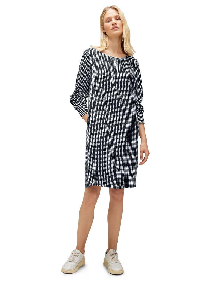 STREET ONE Damen A143732 Viskose Kleid 42 Deep Blue, 42 Deep Blue