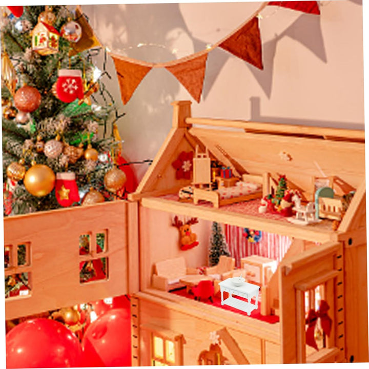 Wichtel Zubehör, Dolls House Accessoires, Puppenhausmöbel 1:12 Square Dollhouse Badewaschbecken mit
