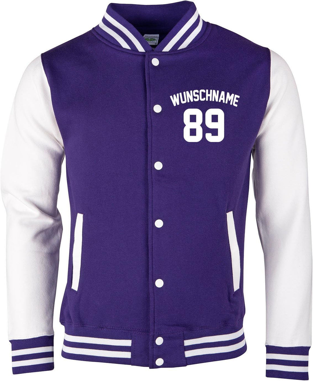 EZYshirt® Damen Herren Kinder College Jacke Athletic mit Wunschnamen und Wunschnummer | Baseball Jac