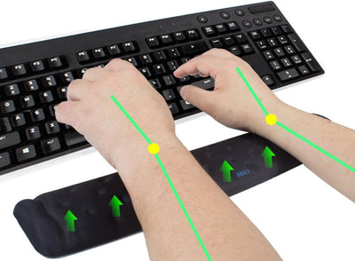 BRILA Ergonomisch Memory-Schaum Handgelenkauflage Set Für Tastatur und Maus - Handgelenkstütze Für G