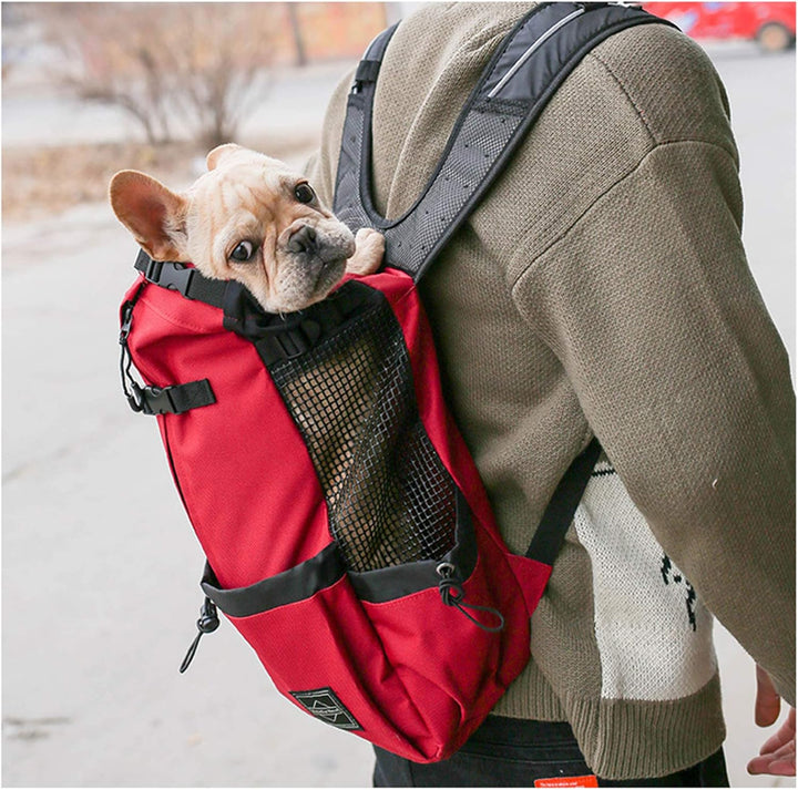 Woolala Leichter Haustier-Tragerucksack für kleine und mittelgrosse Hunde und Katzen XL Rot, XL Rot
