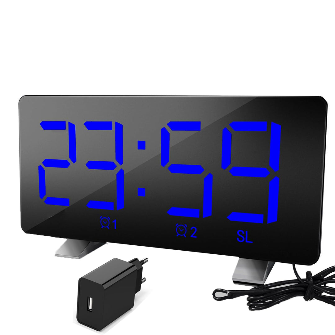 Lancoon Digitaler Radiowecker für das Schlafzimmer Einstellbare Helligkeit und Lautstärke Schlummern