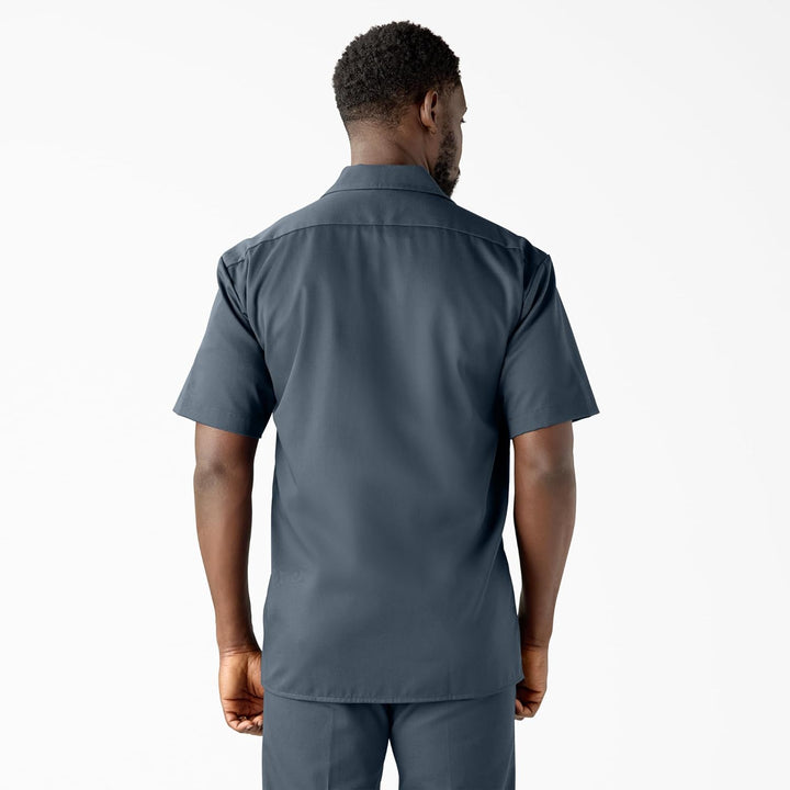 Dickies Herren Big and Tall Short-Sleeve Work Button-Down-Shirt S Air Force, S Air Force