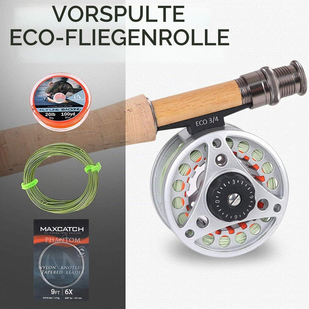 MAXIMUMCATCH Ultra-lite Fliegenrute Bach Panfish/Forelle Fischen in 6’/6’6’’/7’/7’6’’, 1/2/3 wt Ultr