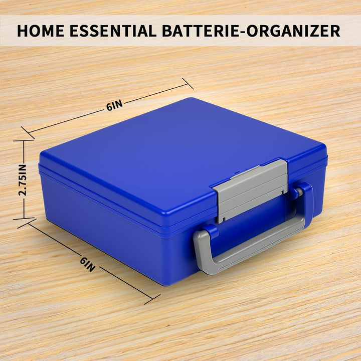 FULLCASE Batteriebox Batterie Aufbewahrungsbox Organizer Tasche für AA AAA Batterien, 72 Batterien A