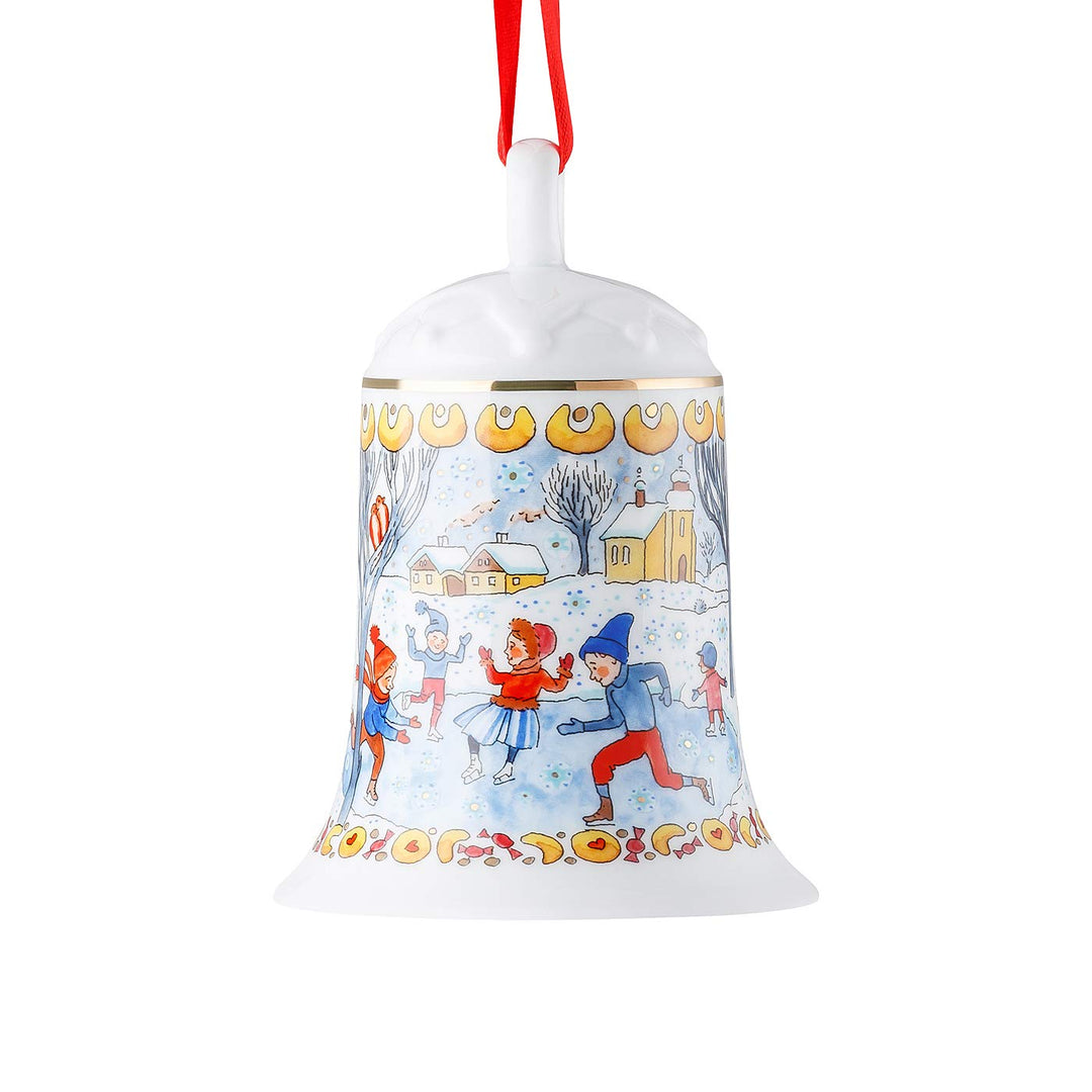 Winterfreuden Porzellanglocke 12 cm limitiert