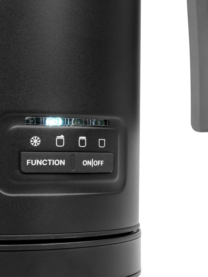 Milchaufschäumer elektrisch – 4-in-1: Warmer & Kalter Milchschaum, Aufwärmen, 360°-Basis, 500W, Edel