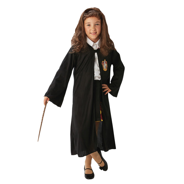 RUBIE'S Official Harry Potter Hermine Granger Gryffindor Kostüm-Set, mit Robe, Perücke und Zaubersta
