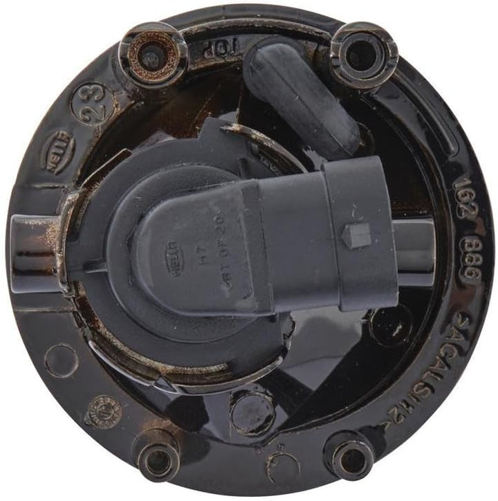 HELLA - FF/Halogen-Nebelscheinwerfersatz - Dynaview Evo2 - 12V - rund - Einbau - glasklare Streusche