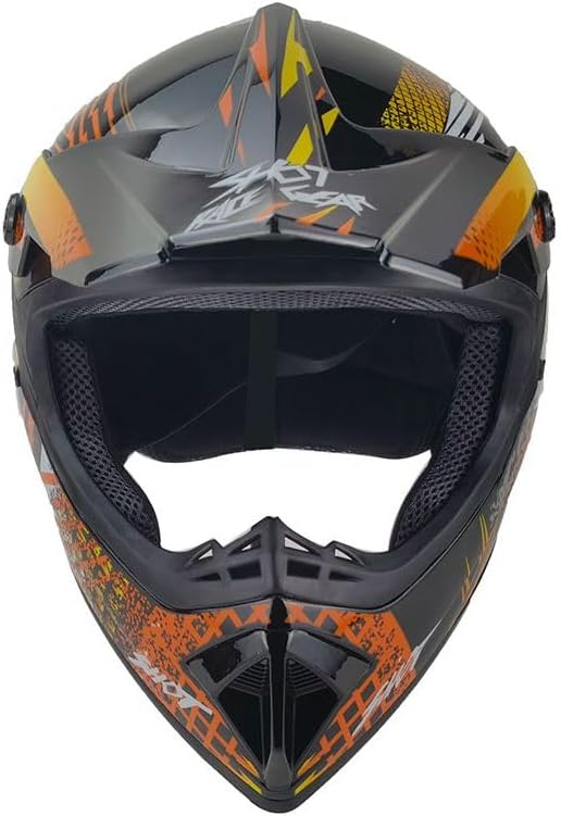 Kinder Crosshelm Hot-Shot AHP – Motorradhelm für Kinder, ABS-Schale, robuster Kinderhelm für Downhil
