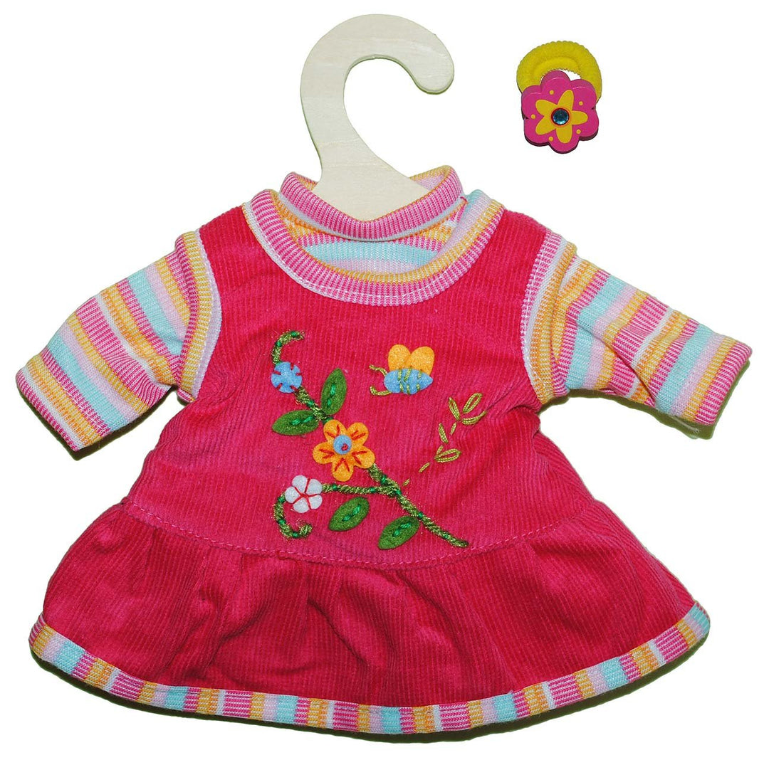 alles-meine.de GmbH 2 TLG. Set Puppenkleidung Kleid + Shirt Gr. 35-45 cm rosa Kleidung Bekleidung