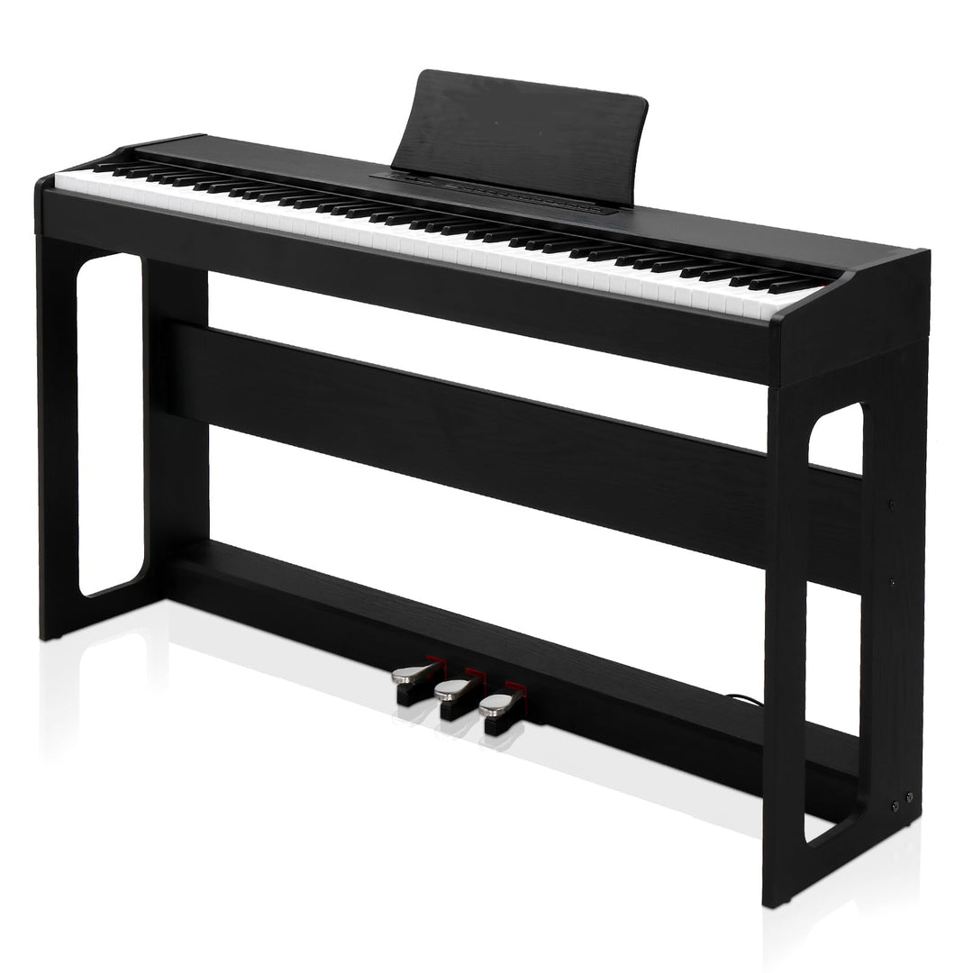 LEADZM 88 Tasten Digital Piano, Voll Gewichtete Tastatur, E-Piano mit MIDI-USB, Audio Bluetooth und